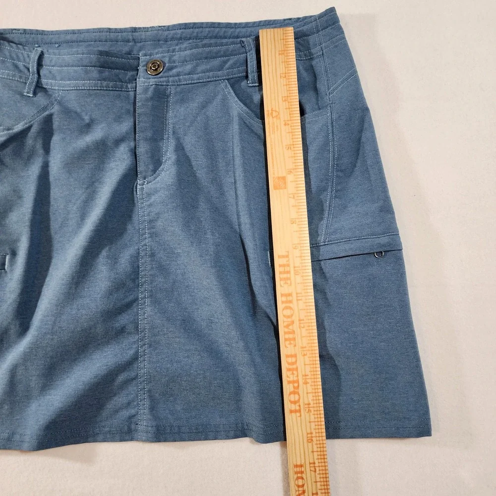Kuhl Mova Skort Womens 8 Blue Heathered Active Outdoor Hiking Travel Skirt - Picture 8 of 13